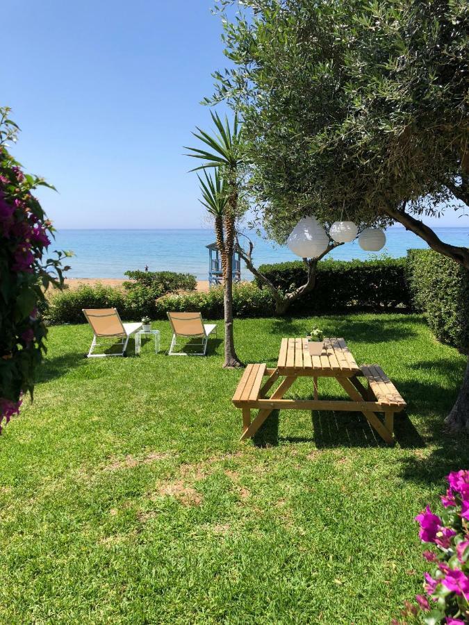 Aqua Seafront Glyfada Corfu Beach House With Garden Esterno foto