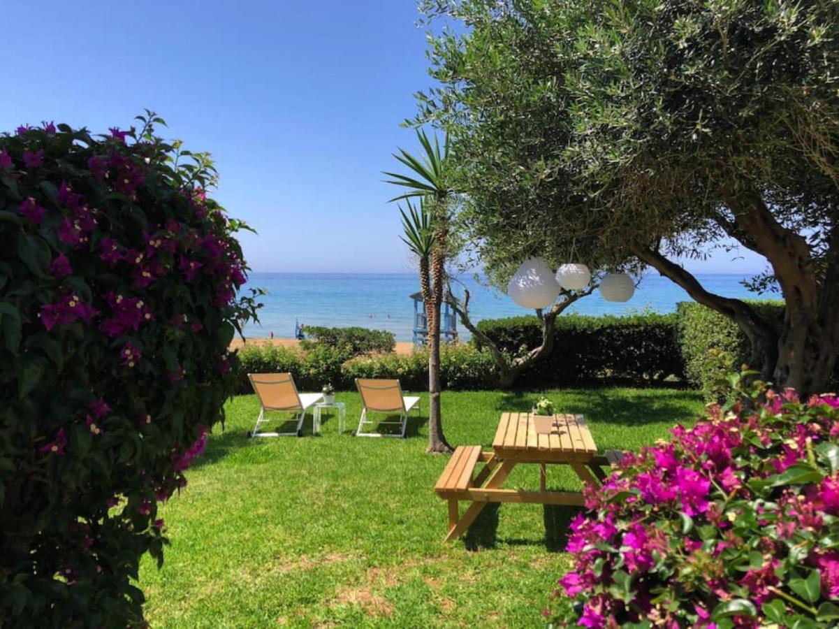 Aqua Seafront Glyfada Corfu Beach House With Garden Esterno foto